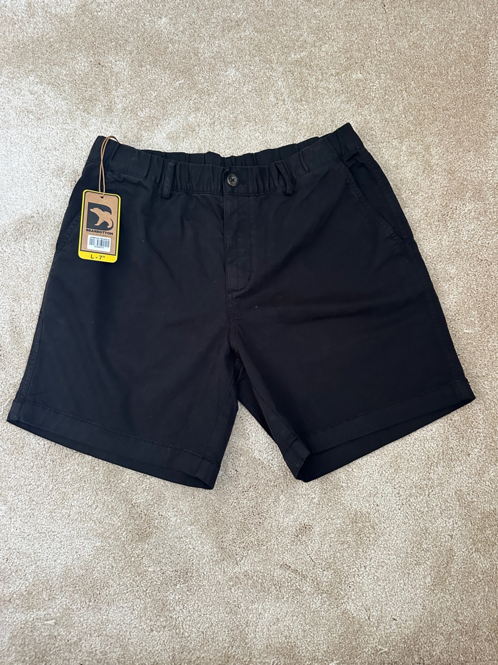 Bearbottom Men's Black Shorts - 7 inch inseam - New with tags!